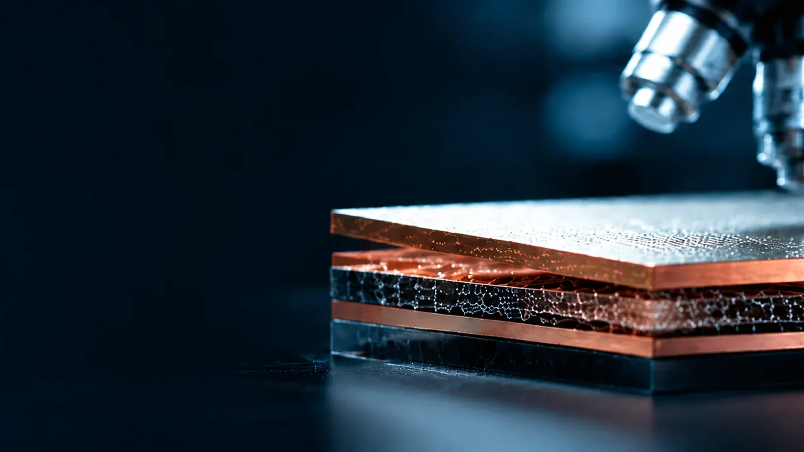 Copper-clad laminate panels used for PCB fabrication