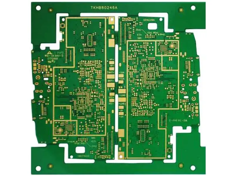 Complex bare circuit board with dense routing
