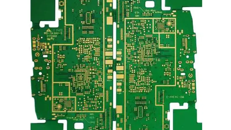Complex bare circuit board with dense routing