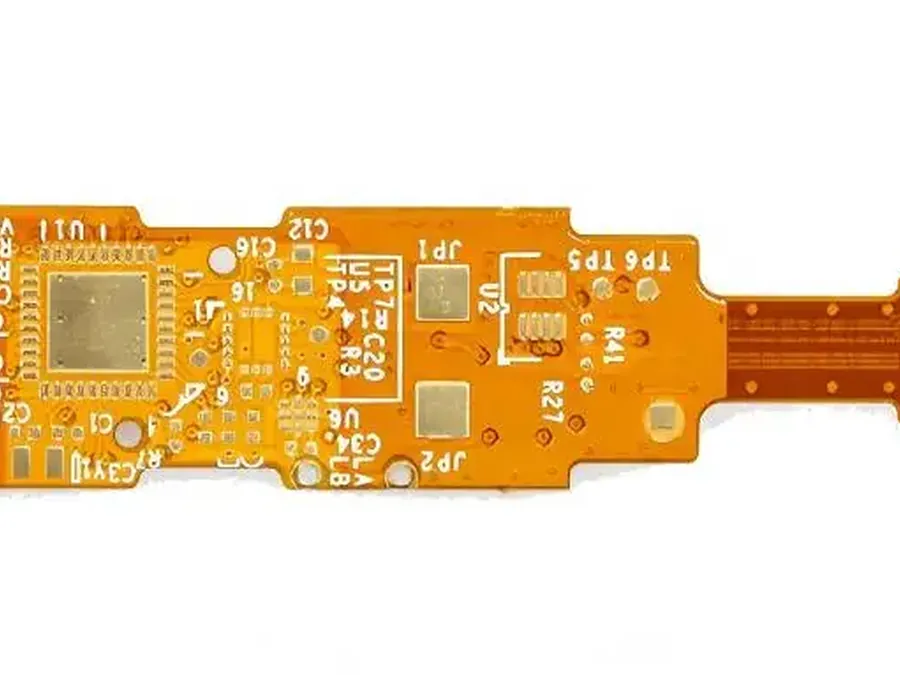 Flexible printed circuit assembly with polyimide substrate