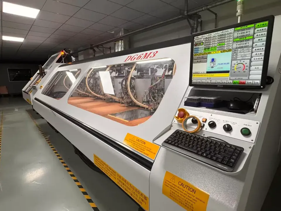 Multi-spindle drilling machine producing PCB holes