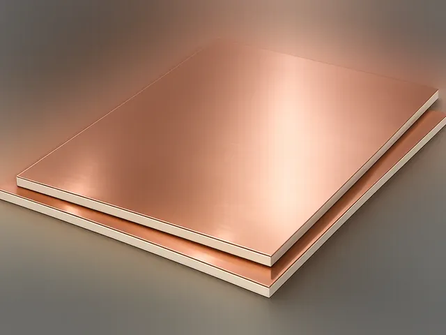 Copper foil and heavy-copper build illustration