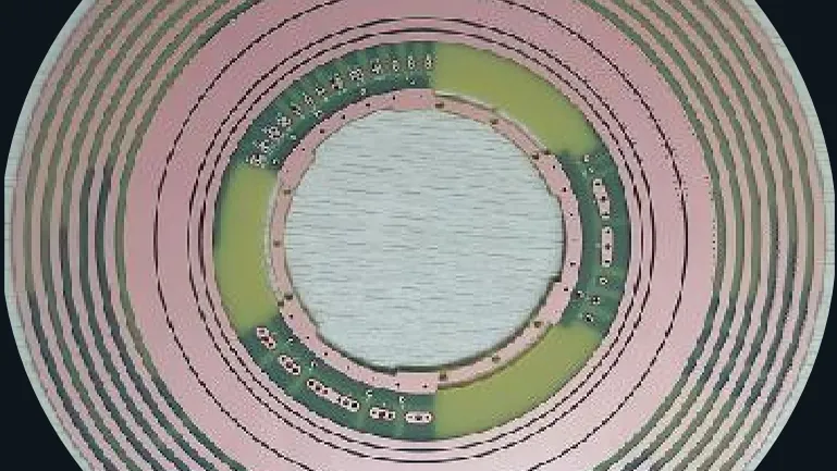 Circular radar sensor board with concentric antenna structures